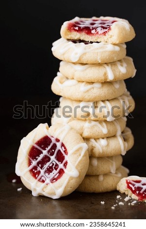 Thumbprint Cookies {Raspberry Almond Shortbread}