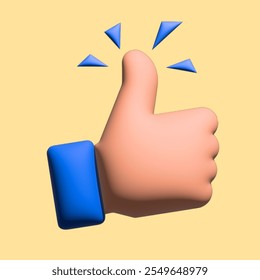 thumbs-up with blue accents on a yellow background. - Powered by Shutterstock - Get 15% off with code: PIKWIZARD15
