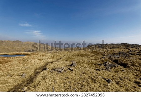 Thunacar knott on a spring day, the langdales