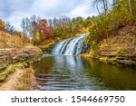 Thunder Bay Falls near Galena Town of Illinois