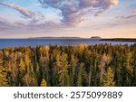 Thunder Bay Ontario the sleeping giant fall colours