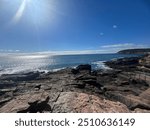 Thunder on the ocean, the sun stared view of Thunder Hole, Bar Harbor. 