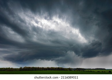 Supercell Storm Clouds Wall Cloud Intense Stock Photo (Edit Now) 1945365826