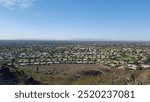 Thunderbird Park Glendale Arizona AZ top of mountain city skyline horizon hiking hike trail