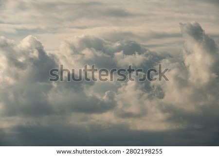 Thunderclouds  in the sky after rain.