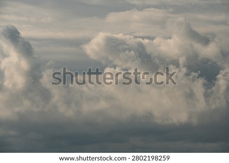 Thunderclouds  in the sky after rain.
