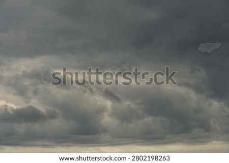 Thunderclouds  in the sky after rain.