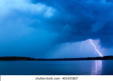 Thunderstorm. Thunderstorm  approaching towards the photographer and lightning activity is increasing - Powered by Shutterstock