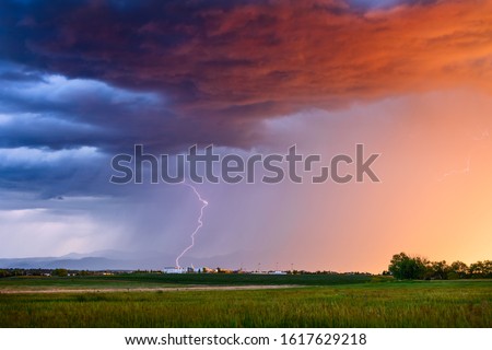 Similar – Image, Stock Photo summer thunderstorms