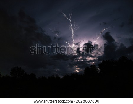 A Thunderstorm at Night, Eastern Ontario