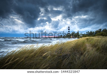 Image, Stock Photo Sunset over Baltic Sea