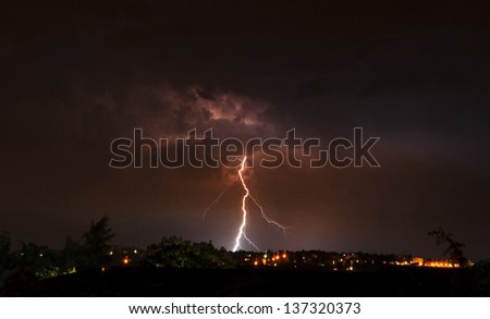 Similar – Image, Stock Photo summer thunderstorms