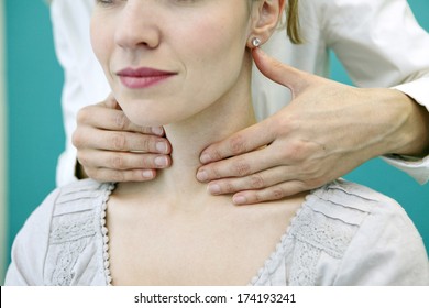 Thyroid Palpation, Woman
