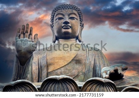 The Tian Tan Buddha statue is the large bronze Buddha statue. This also call Big Buddha located at Ngong Ping, Lantau Island, in Hong Kong.