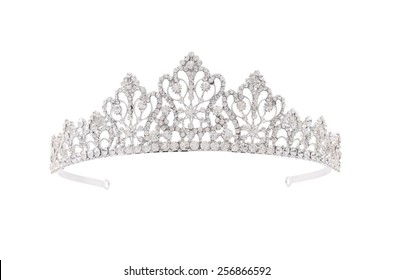 tiara on a white background - Shutterstock ID 256866592