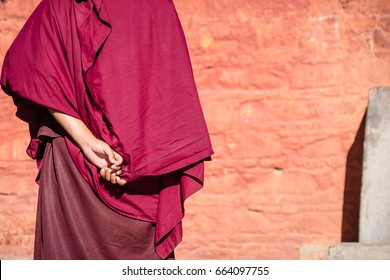 Tibet Monk Behind