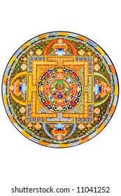 Tibetan Mandala On White Background