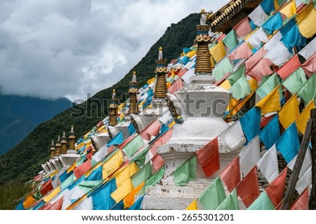 tibetan prayer flags in tibet