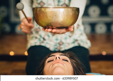 Tibetan singing bowl - Shutterstock ID 633989507