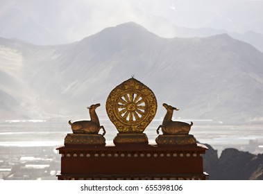 Tibetan Wheel Of Life, Sera Monastery Lhasa, Tibet