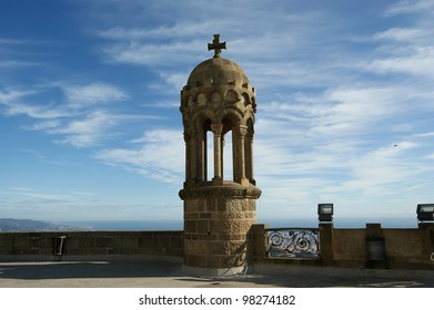 Tibidabo church/temple, at the top of tibidabo hill, Barcelona, Spain