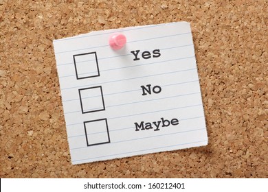 1,369 Yes no maybe Stock Photos, Images & Photography | Shutterstock