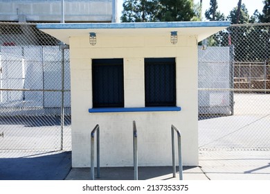 Ticket Booth. A Sports or Entertainment Arena Ticket Booth with two windows. 