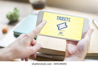 Tickets Buying Payment Event Entertainment Concept