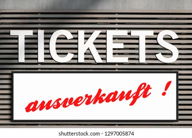 Tickets Sold Out (german: 