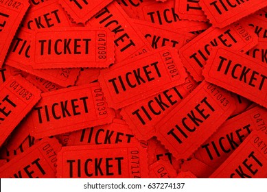 Tickets used for entrance into an event or entertainment