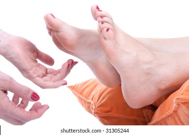 Sexy feet tickle