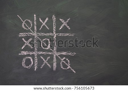 tick-tack-toe with a grey background 