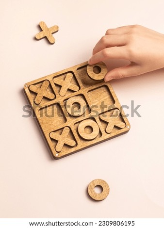 Tic-tac-toe game. Educational games. Strategy game.