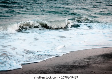 The Tide Coming In At Ocean Isle Beach North Carolina