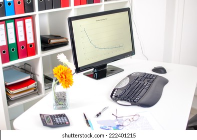 Tidy Desk In An Office