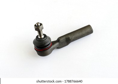 Tie Rod End Or Ball Joint On White Background.