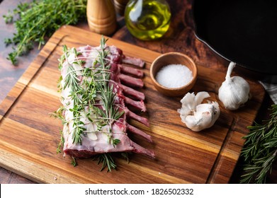 Tied Lamb Rack With Herbs For Roast