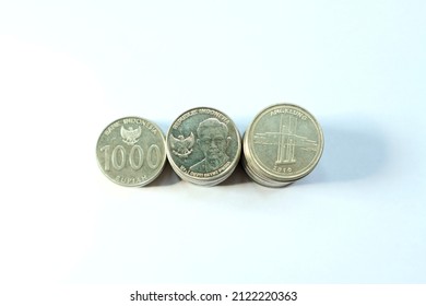 Tiered Arrangement Of Rupiah Coins