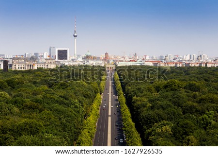 Similar – Image, Stock Photo Skyline Berlin. Panorama with zoo