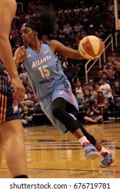 Tiffany Hayes Guard For Atlanta Dream At Talking Stick Resort Arena In Phoenix,Arizona USA July 12,2017.