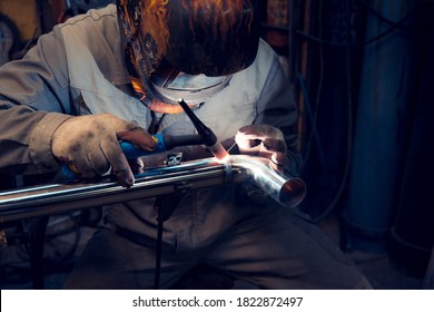 TIG Welding Of Polished Stainless Steel Pipe