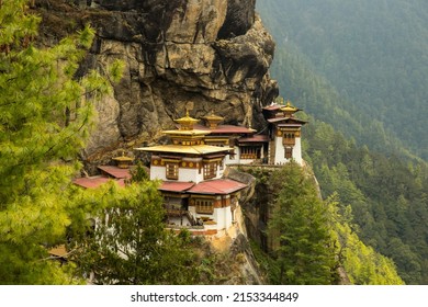 Tiger Nest, Upper Paro Valley In Bhutan