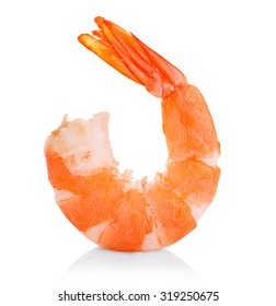 Tiger Shrimp. Prawn Isolated On A White Background. Seafood