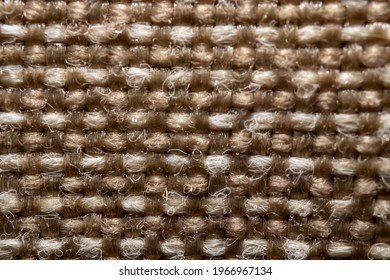 Tightly Woven Canvas Fabric Texture. Macro Woven Texture.