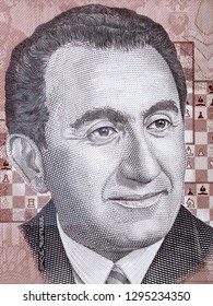 Tigran Petrosian Portrait From Armenian Money 
