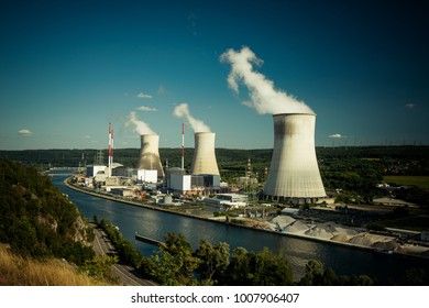 Tihange Nuclear Power Station In Belgium