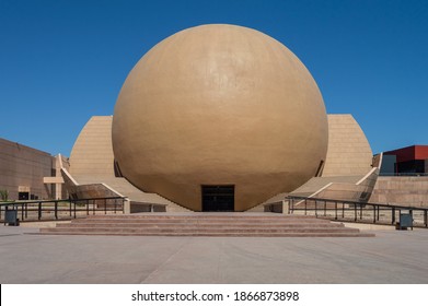 TIJUANA, BAJA CALIFORNIA MEXICO, JUNE 15 2020, View of the IMAX dome at Cultural center of Tijuana, Centro cultural Tijuana, CECUT