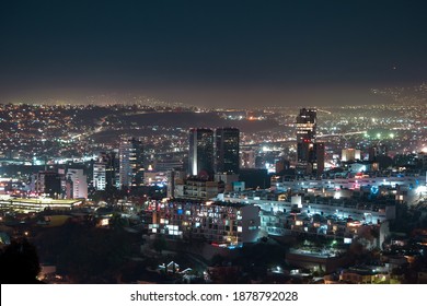 Tijuana, Baja California Mexico Night Skyline 