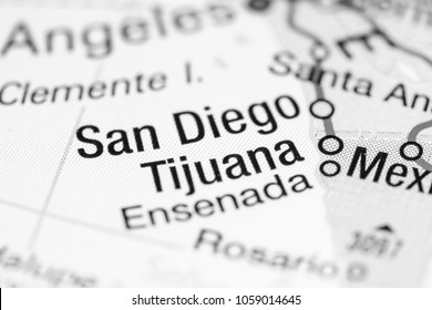 Tijuana, Mexico On A Map