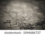 Tijuana, USA map background